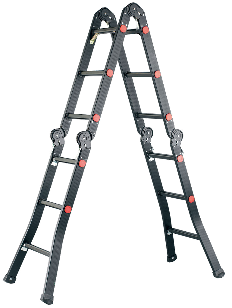 B6 125 (in Black Color) Folding Aluminum Ladder