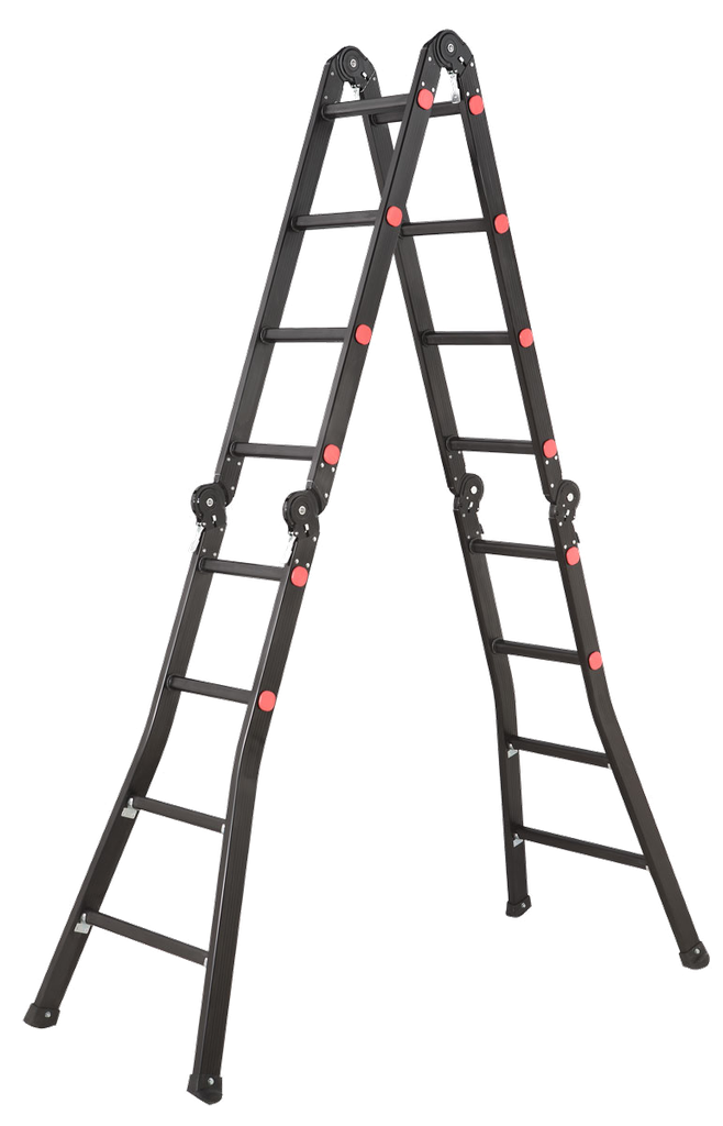B6 165 (in Black Color) Folding Aluminum Ladder